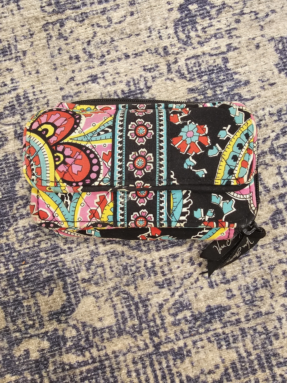 Vera Bradley Black Multi Floral Wallet